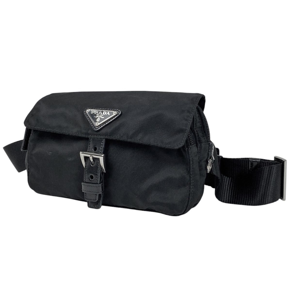 プラダ PRADA ロゴプレート ウエストバッグ ウエストポーチ ボディ