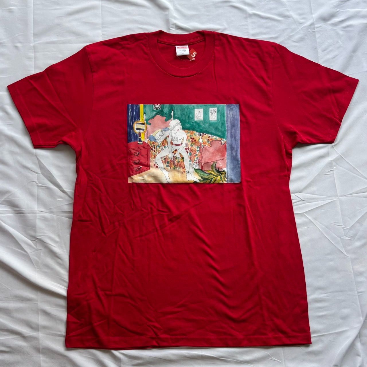 18aw Supreme AUTOMOAI Bedroom tee Red Lサイズ シュプリーム