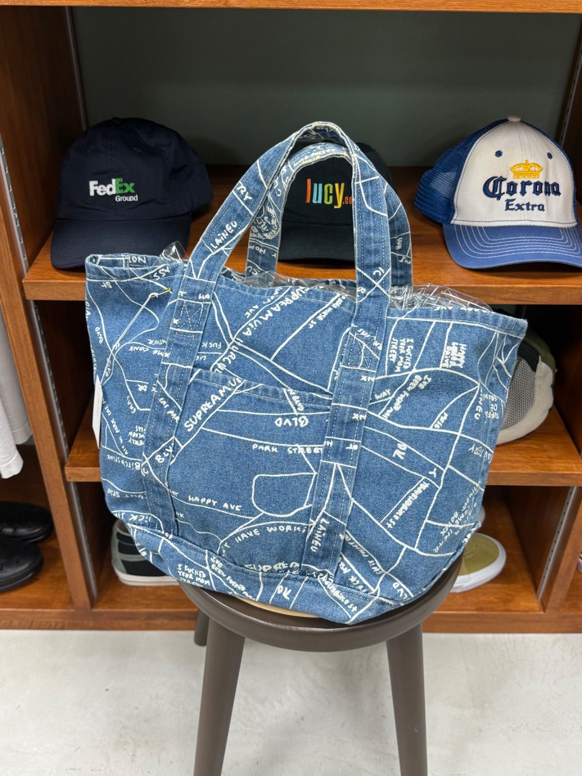 Supreme 19SS Gonz Map Denim Tote - メルカリ
