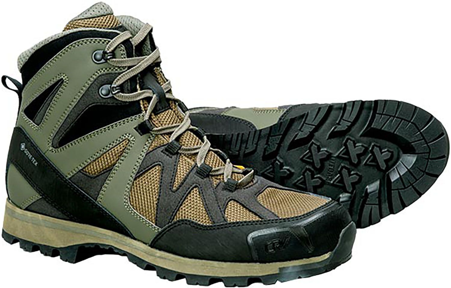 キャラバン CARAVAN アウトドア Free Trek Hi トレッキングシューズ 登山靴 ハイキング 登山 山登り ゴアテックス 防水 グリップ シューズ 靴 軽量 ヴィブラムライトベース  0010041 578 カーキ 250