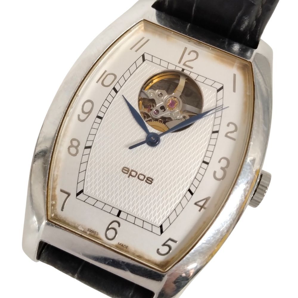 亜*依様 【超希少○廃番品】エポス 自動巻き トノー スケルトン