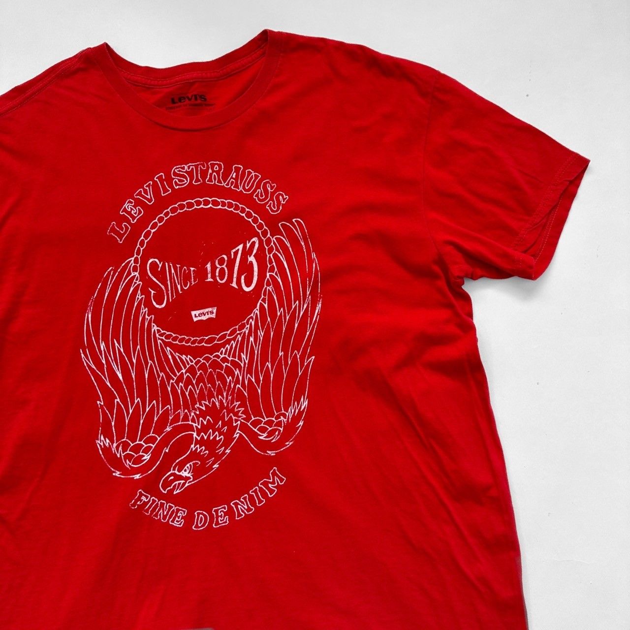 Levis リーバイス イラスト プリント Tシャツ 2XLサイズ レッド