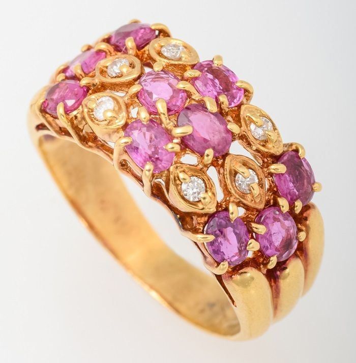 K18 ルビー ダイヤモンド リング 品番c24-227