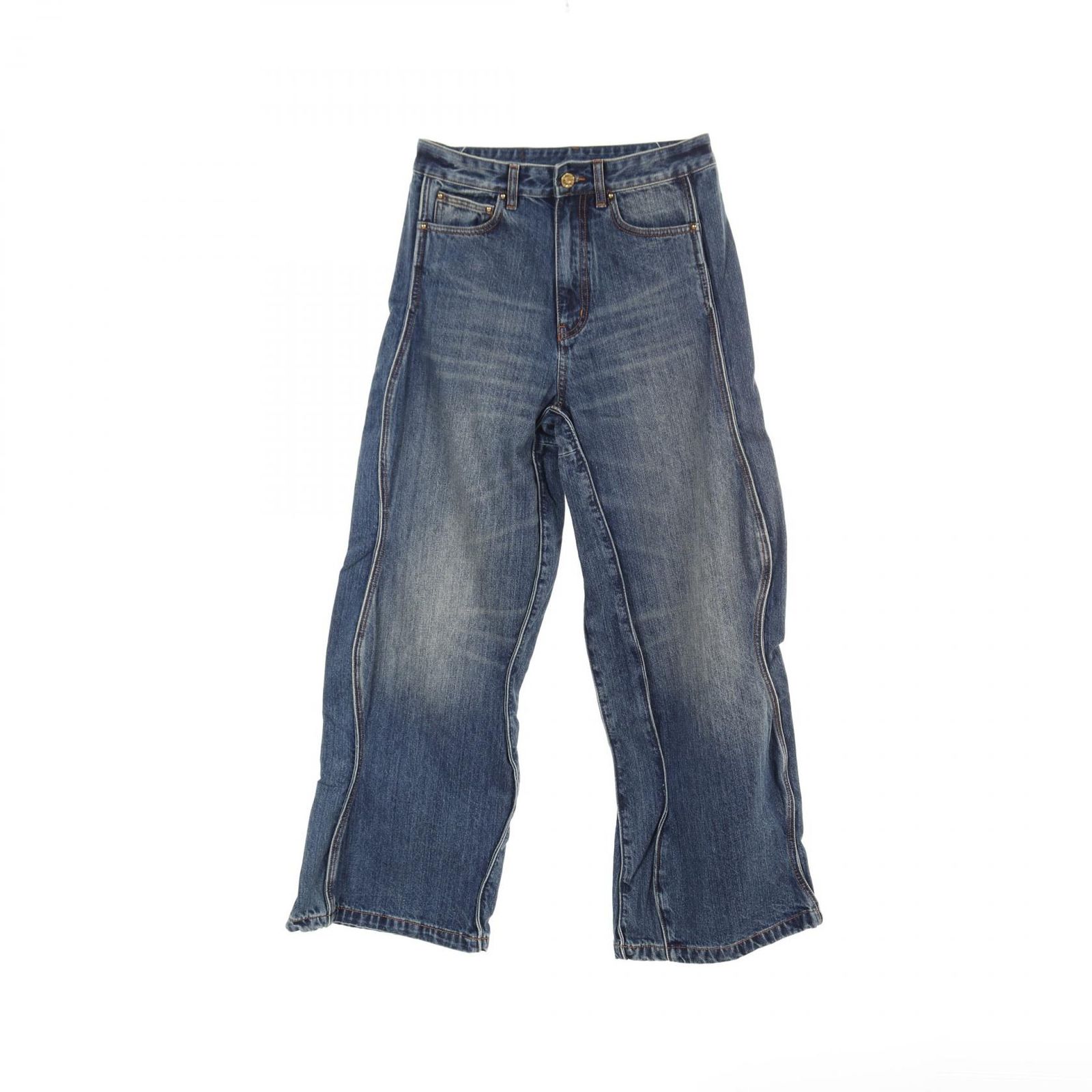 ルイ ヴィトン LOUIS VUITTON デニムパンツ ウォッシュドウェイビーデニムパンツ RM231 YC7 HOD71W コットン ボトムス ウォッシュドウェイビーデニムパンツ メンズ Used A