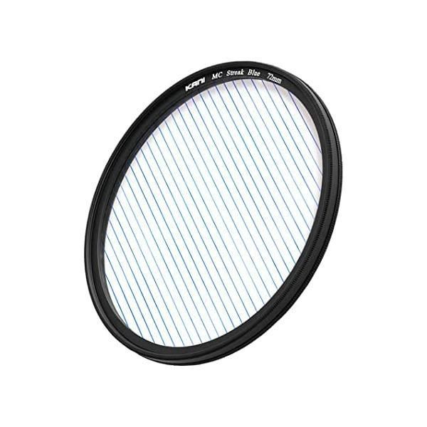 KANI レンズフィルター ストリークブルー 72 mm シネマ アナモルフィックレンズ 効果 Streak Blue