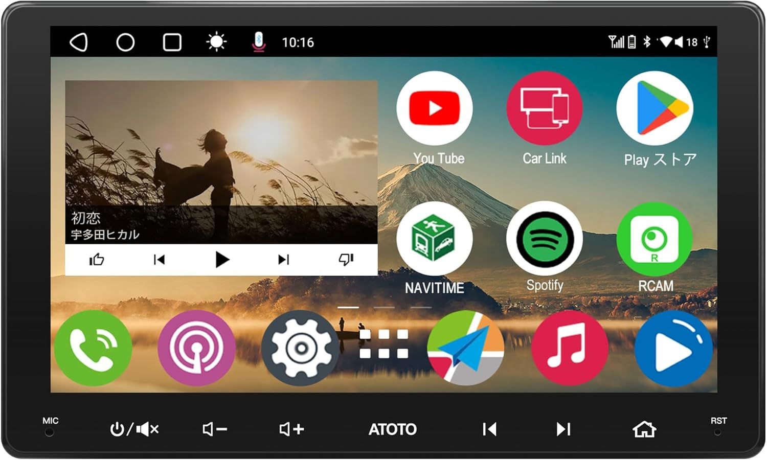 [9インチ] ATOTO A6 PFダブルDIN Androidカーステレオ、ワイヤレスCarPlay、Android Auto ワイヤレス、Androidオーディオ一体型カーナビ、IPSディスプレイ、GPS トラッキング 、2G + 32G、