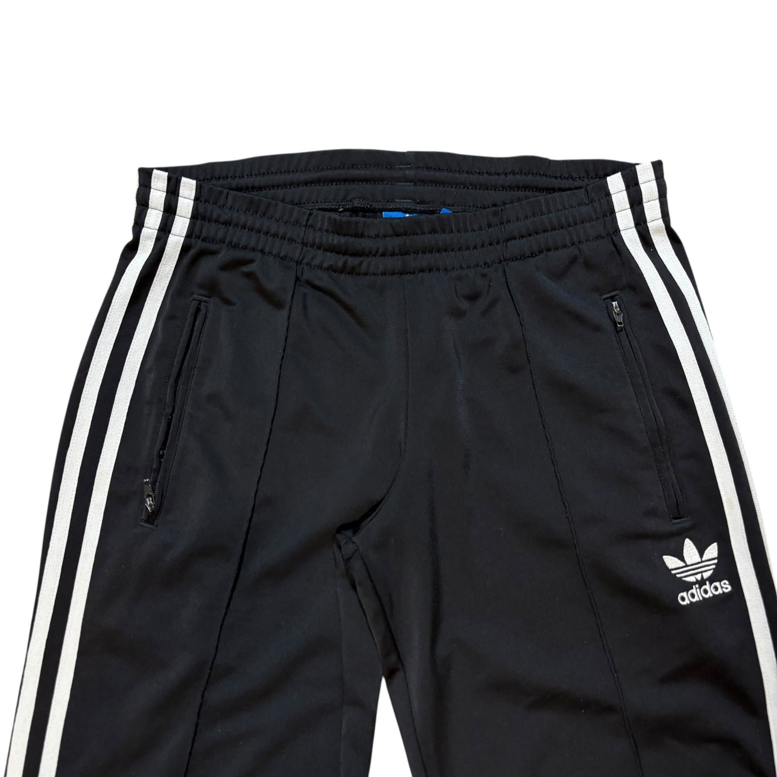 古着 adidas アディダス トラックパンツ 3ライン 刺繍 トレフォイル