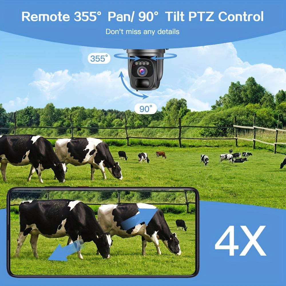 IP66防水4G LTE屋外セキュリティカメラ