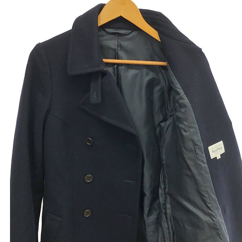 foufou メルトンダブルコート 0サイズ オーバーサイズのコートを何型か作り定番化してきたので挑戦した