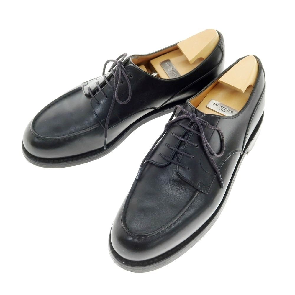 ジェイエムウエストン J.M WESTON GOLF Uチップ ドレスシューズ ブラック サイズ7 1|2 D メンズ
