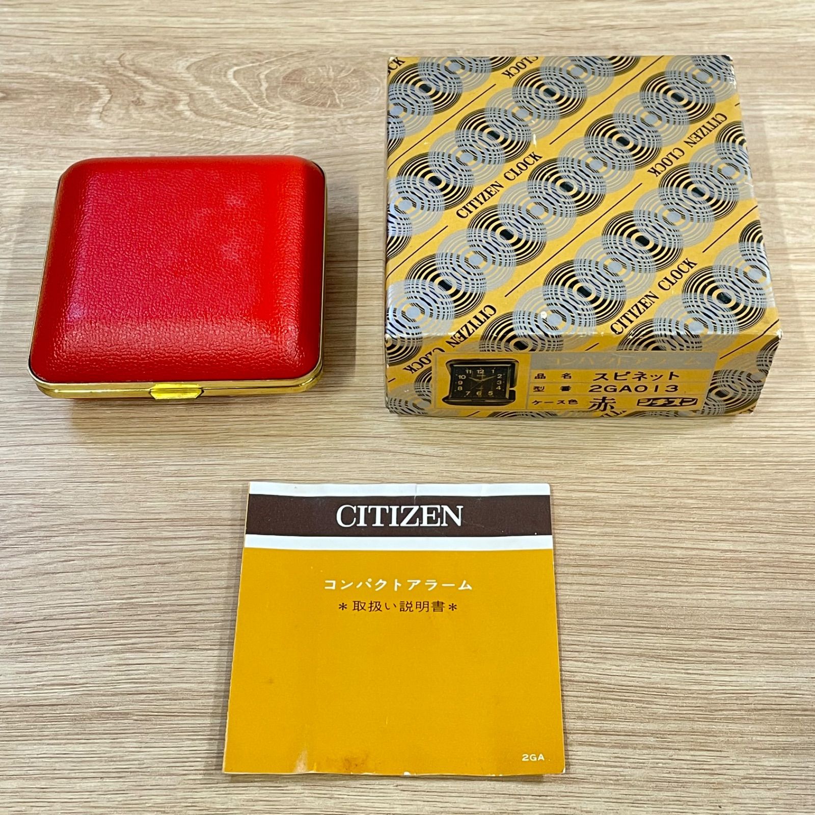 コンパクトアラーム スピネット 赤 2GA013 CITIZEN - 雑貨