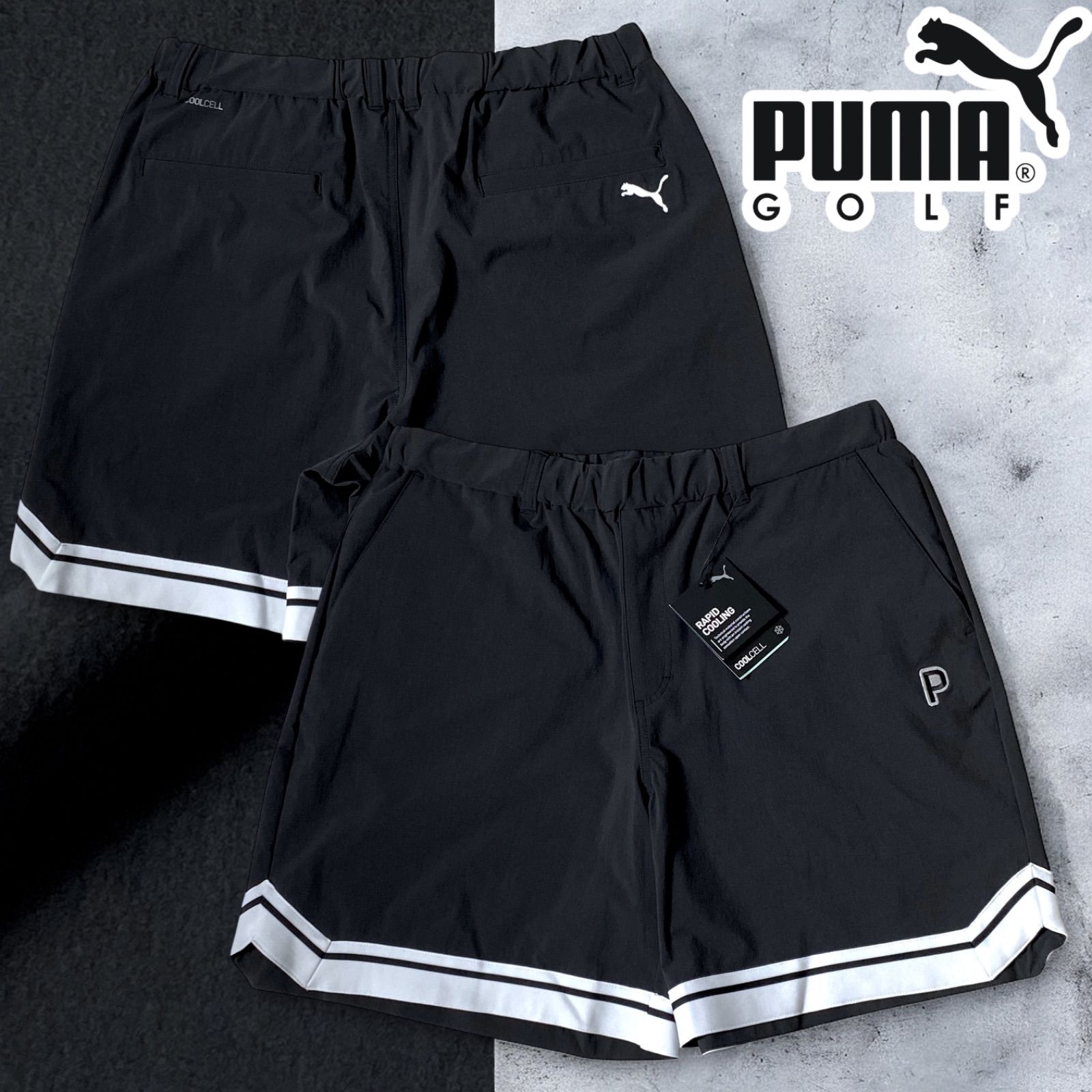 PUMA Golf／プーマゴルフ ショートパンツ 黒 サイズ82 コブラ プーマ
