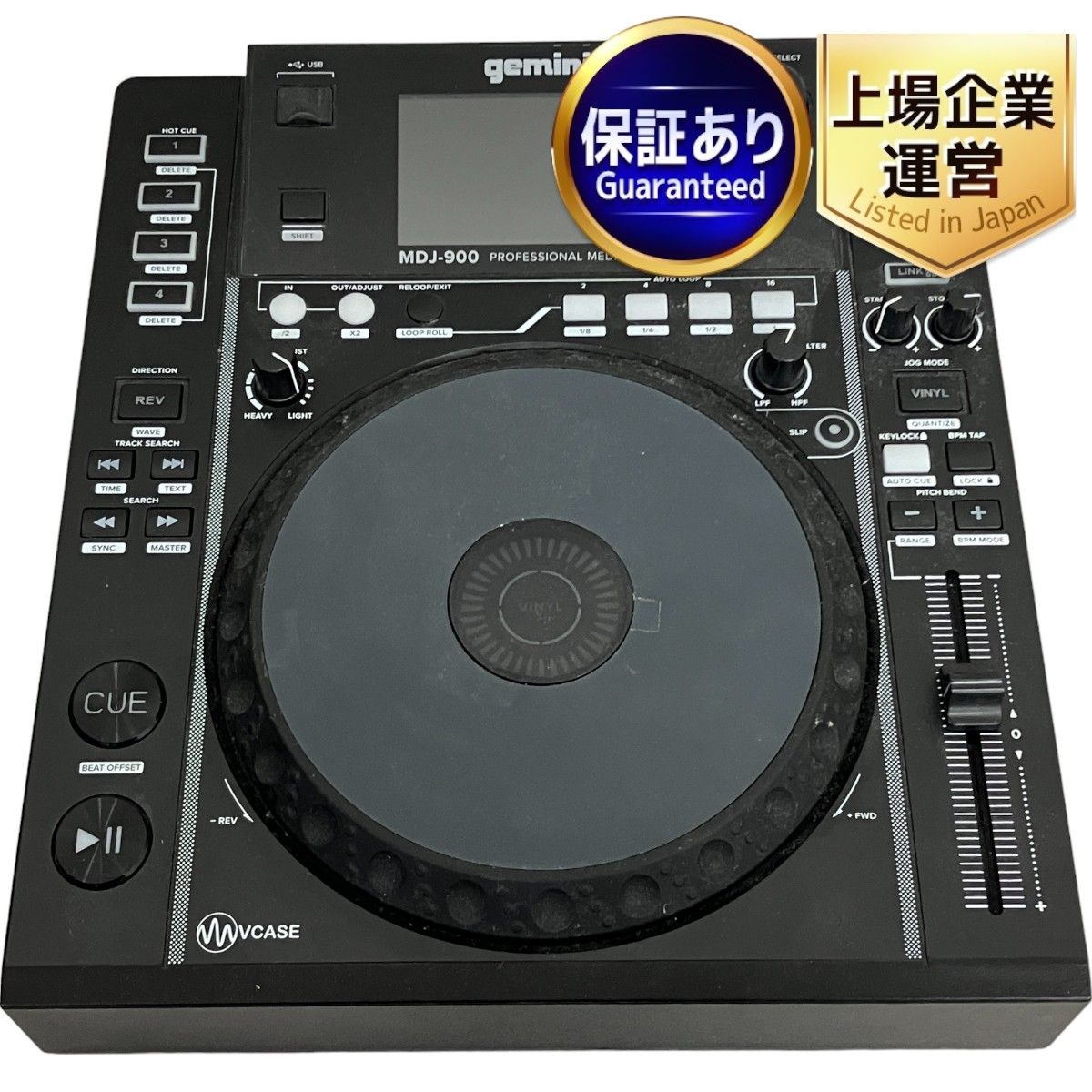 gemini MDJ-900 Professional USB MIDI Media Player Black DJ機材 DJミキサー 音響機器 中古  T9044438 - メルカリ