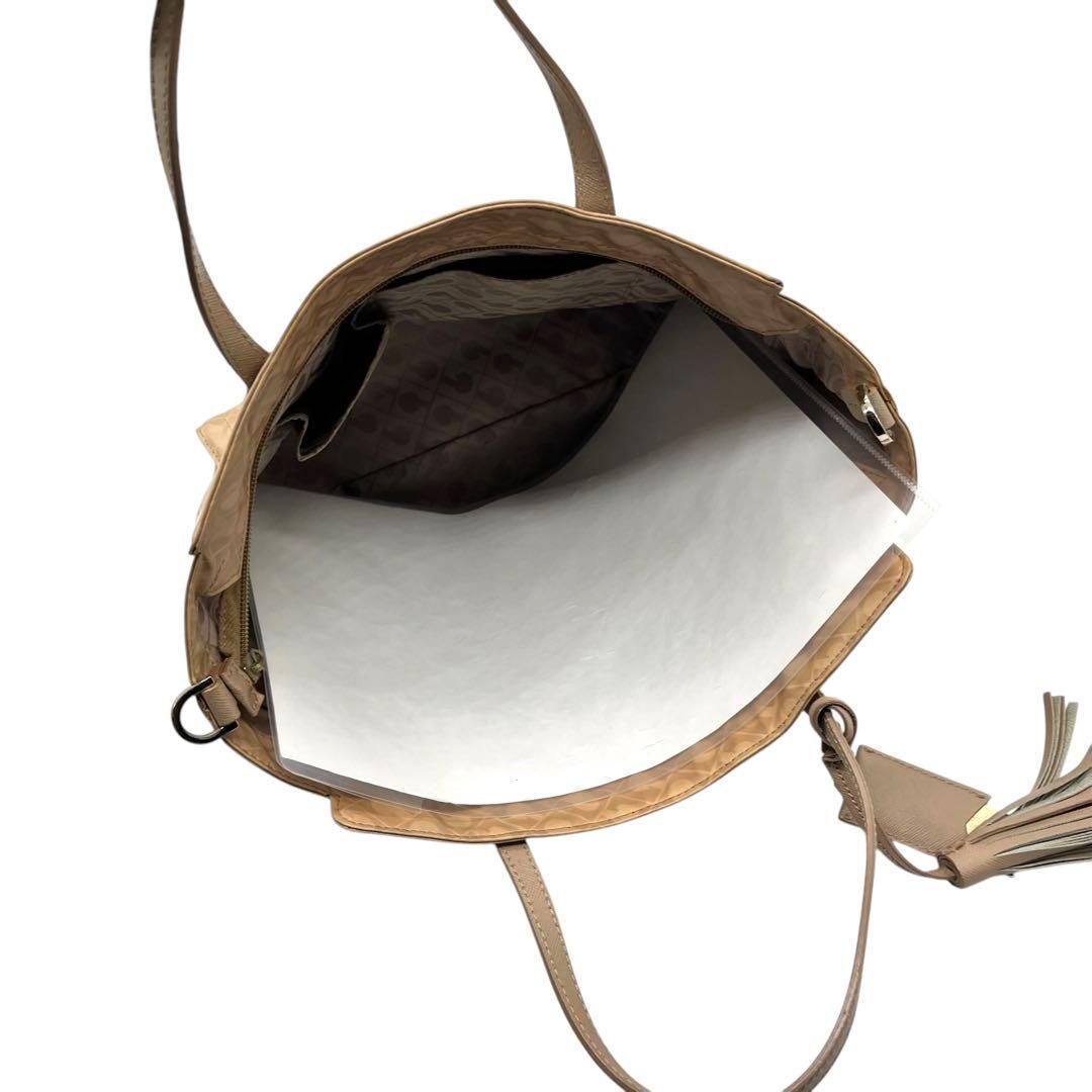 良品 451 ゲラルディーニ トートバッグ 2way A4 ソフティ タッセル