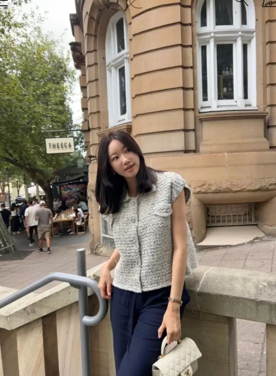 ルミ ツイード ニット ベスト ブラック WWW_MORNINGWALKER_COM