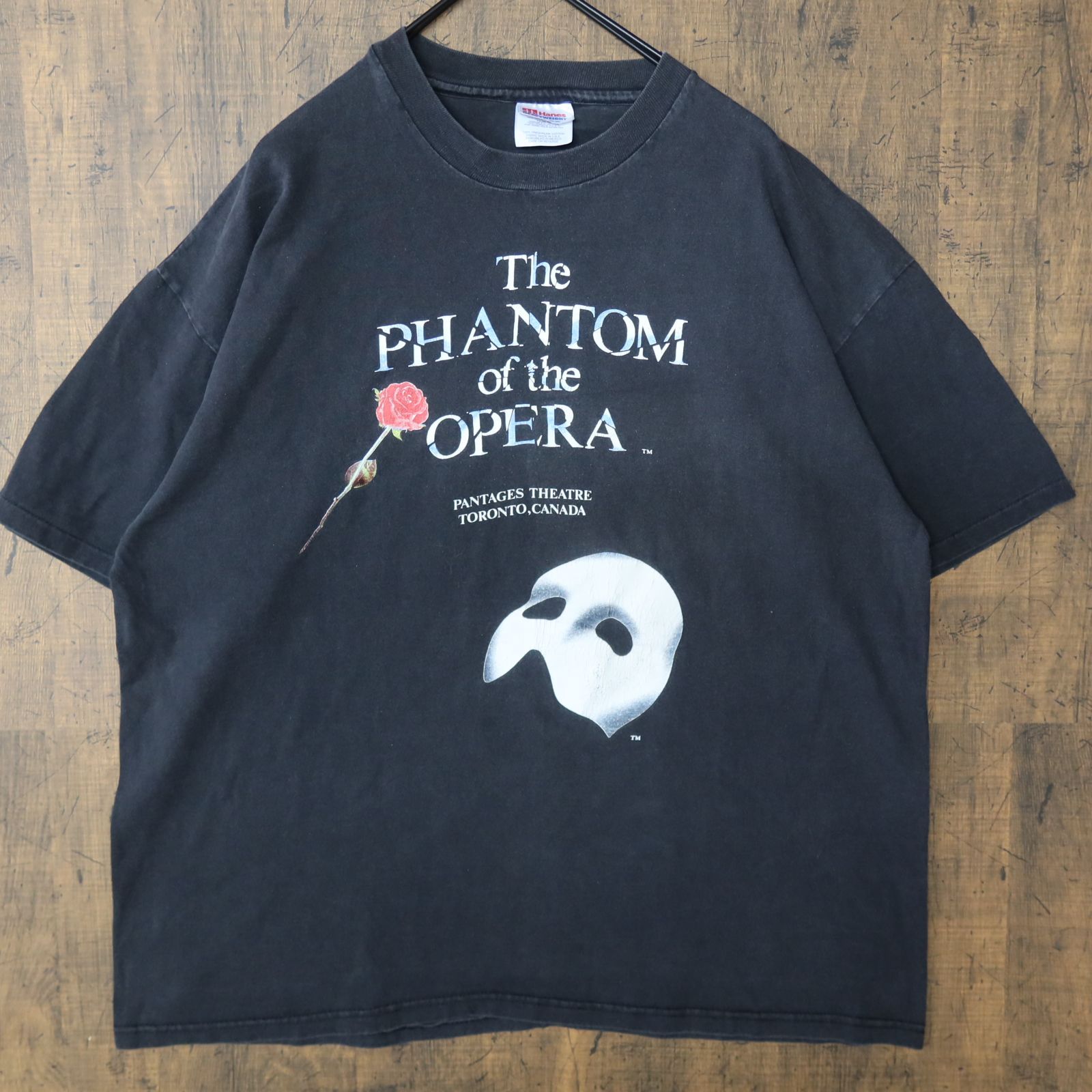 90s オペラ座の怪人Tシャツ vintage hanes XL Yahoo!オークション - 90s オペラ座の怪人 Tシャツ XL vintage