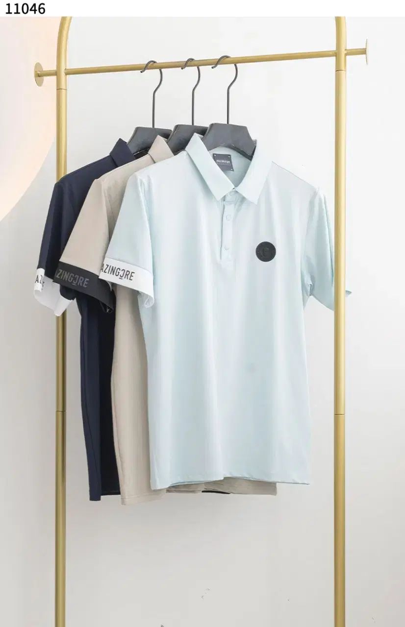 メンズゴルフウェア アコーディオ パッチ Tシャツ