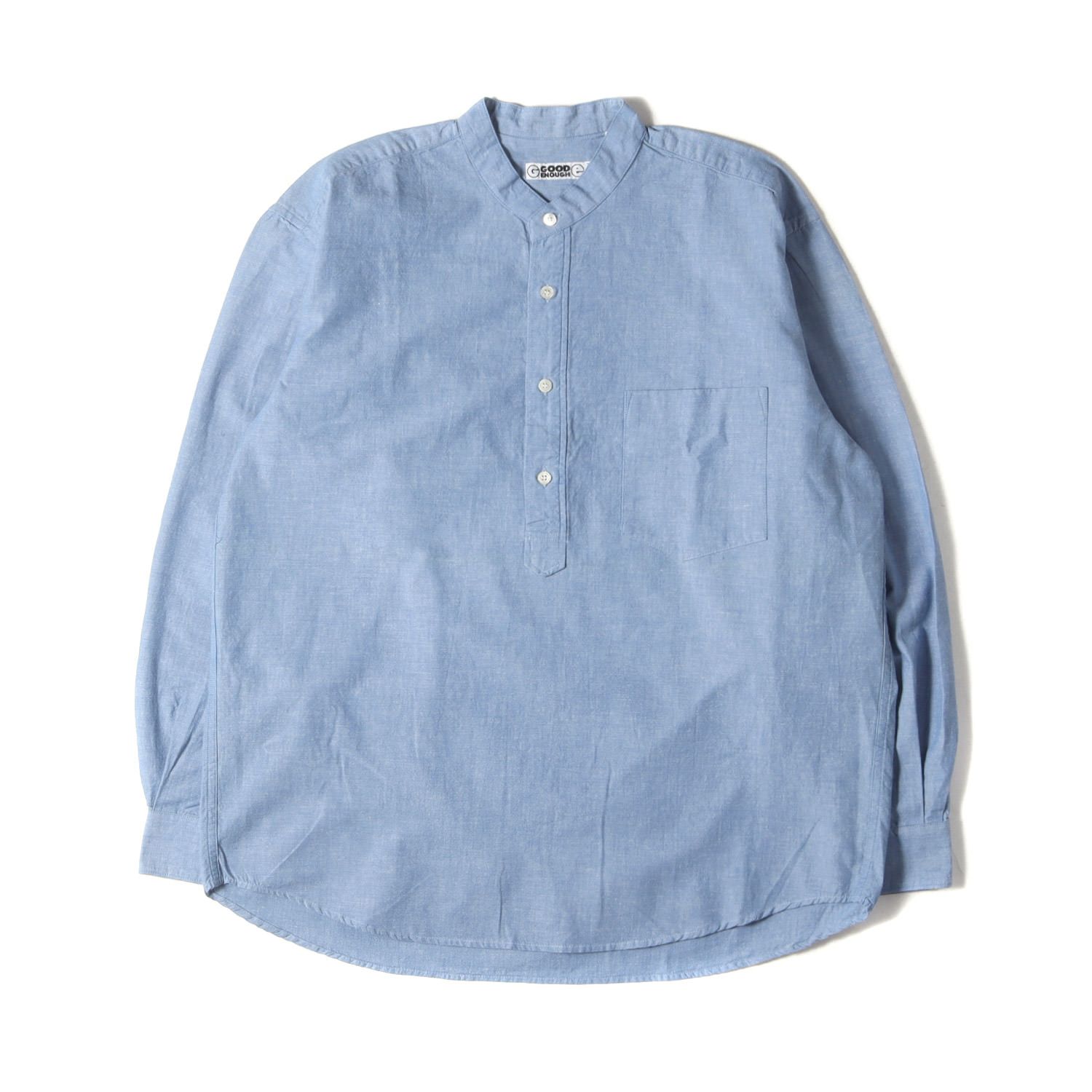 GOOD ENOUGH グッドイナフ シャツ サイズ:M / 90s バンドカラー ハーフ