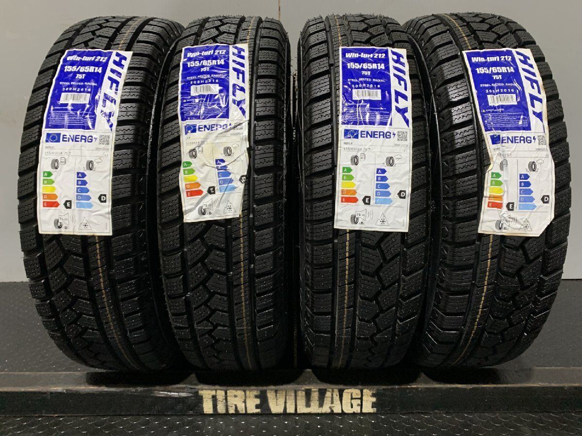 新品【HIFLY win-turi 212 155/65R14】スタッドレス【EMBELY 14インチ 4.5J4HPCD100+45】22年製  N-BOX ワゴンR スペーシア等 (MTA733) - メルカリ