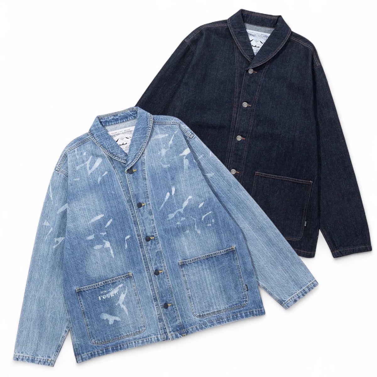 POLER SHAWL COLLAR DENIM JACKET | 253mcv0026 ポーラー デニムジャケット