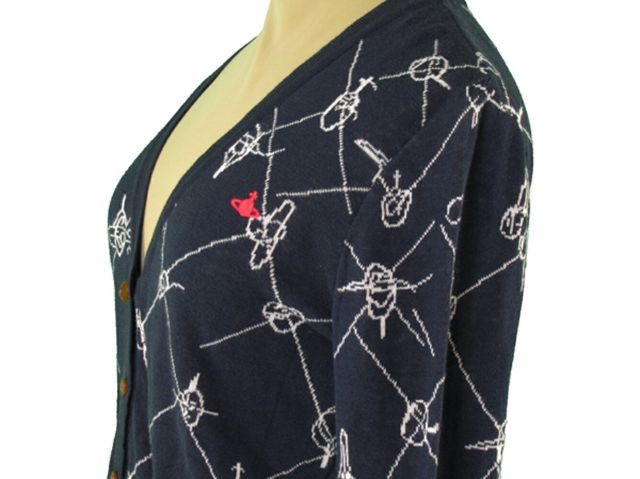 ヴィヴィアンウエストウッド レッドレーベル カーディガン　2 水色 ヴィヴィアンウエストウッド レッドレーベル（Vivienne Westwood Red