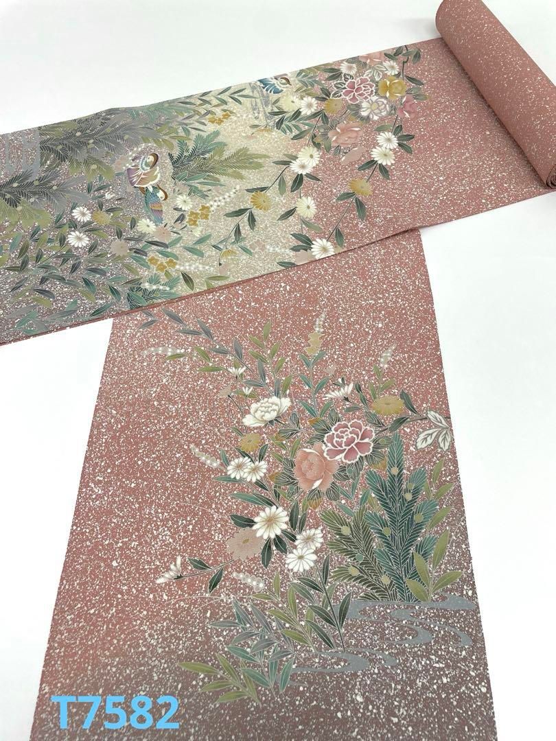 付け下げ 叩き染 型染め 鳥 正絹 反物 - メルカリ