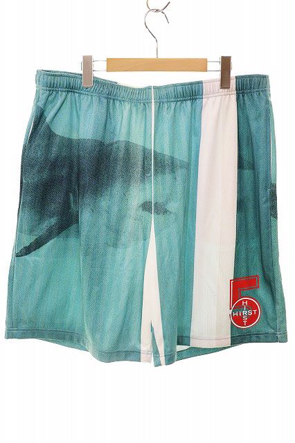 シュプリーム SUPREME × DAMIEN HIRST 25SS SOCCER SHORT GREEN XL ダミアン ハースト コラボ サッカー ショーツ ハーフパンツ グリーン ブランド古着ベクトル AA 250614