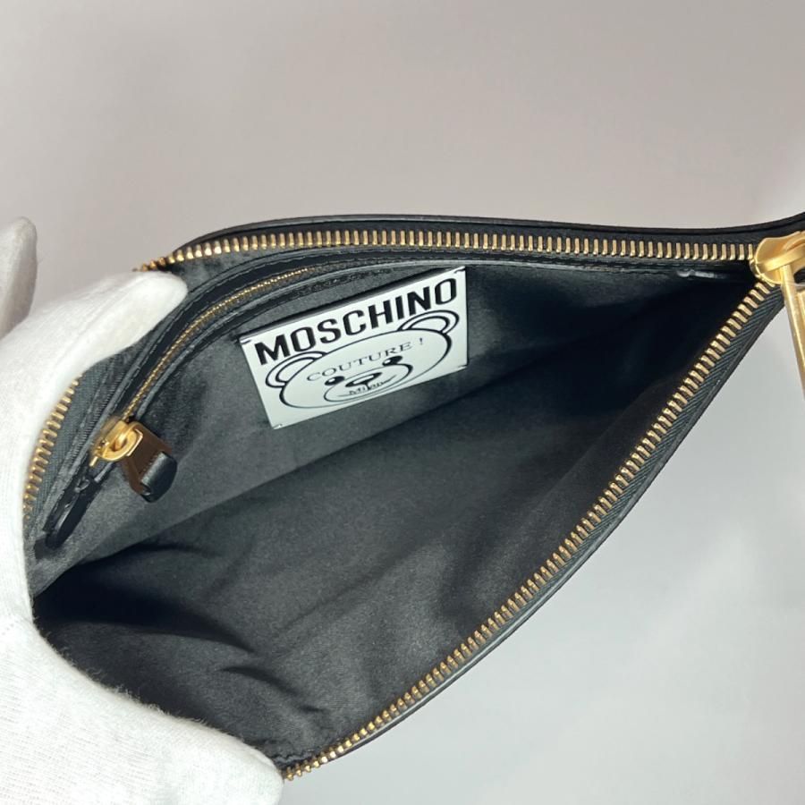 モスキーノ MOSCHINO チュールクラッチバッグ ベア ポーチ 未使用品 - メルカリ