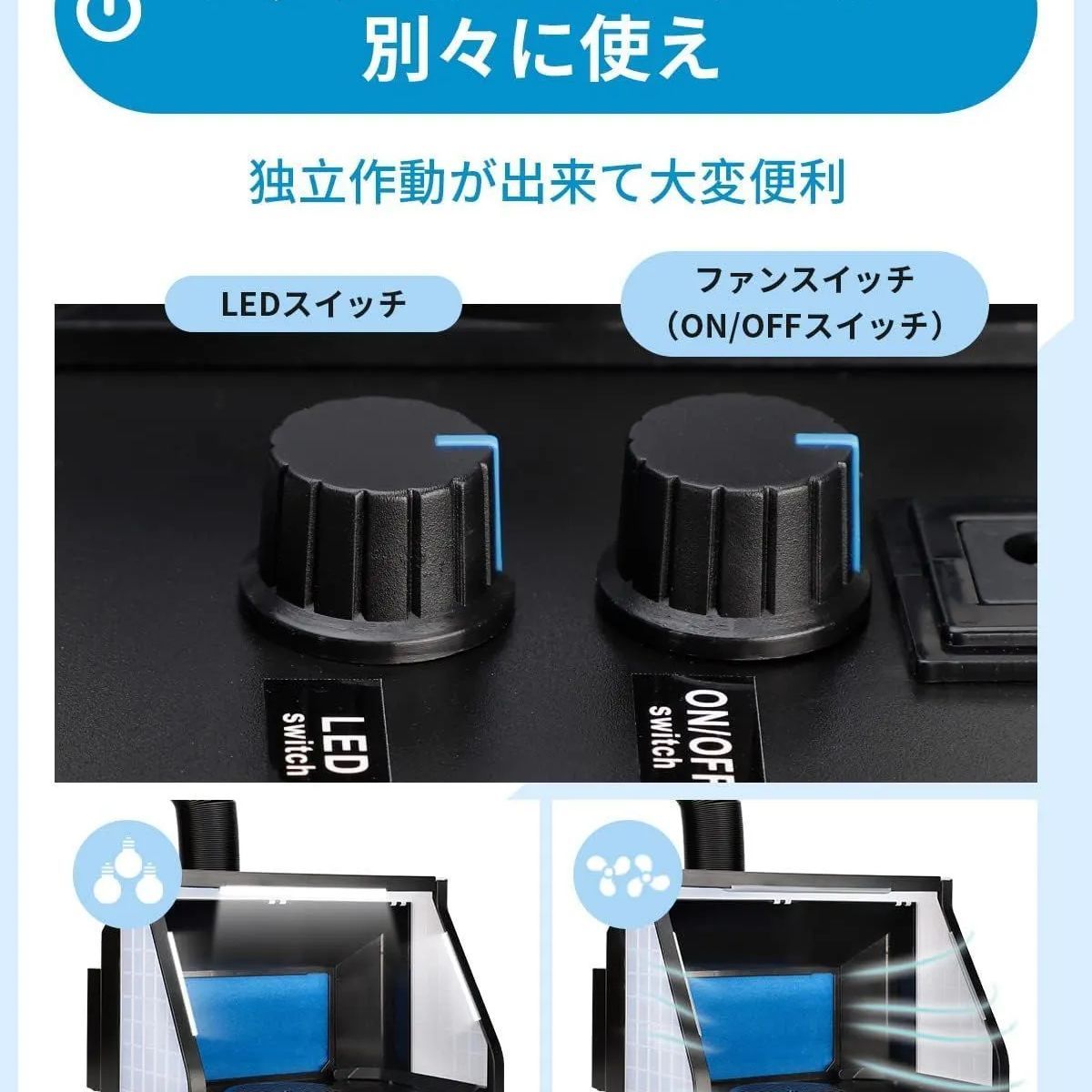 Anesty 塗装ブース HS-E550 セール中 LEDライト付き 排気ホース付き