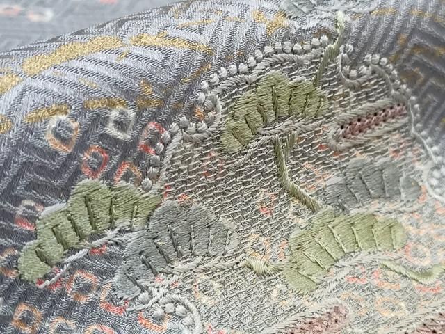 中国三大刺繍　スワトウ刺繍　総刺繍　訪問着　暈し染め　正絹　逸品　汕頭刺繍　付下 平和屋着物○訪問着 総刺繍 中国三大刺繍 スワトウ刺繍 汕頭刺繍