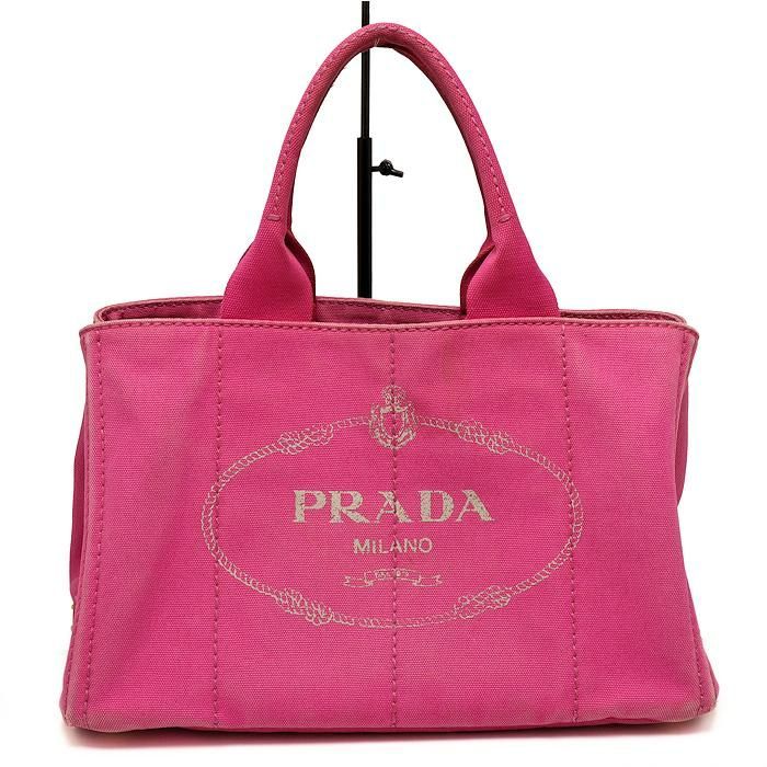 プラダ カナパ デニム トートバッグ BN1877 ピンク PRADA - メルカリ
