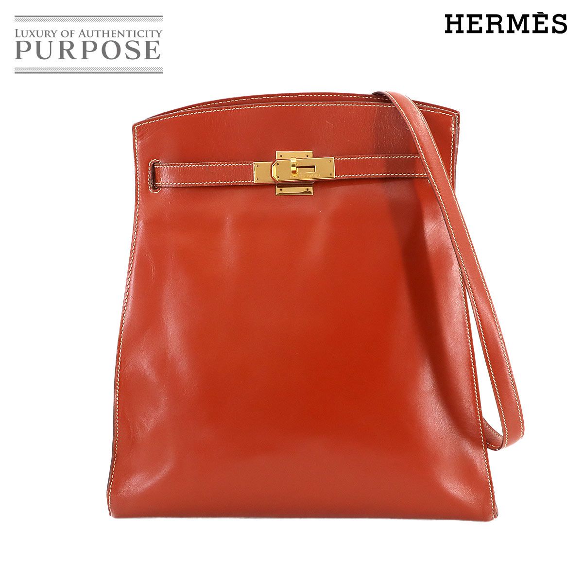 エルメス HERMES ケリー スポーツ GM ボックスカーフ ブリック