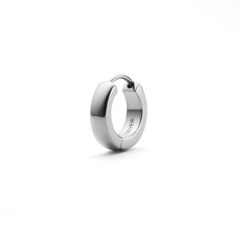 4℃HOMME シルバー フープ ピアス|片耳用 112144350905