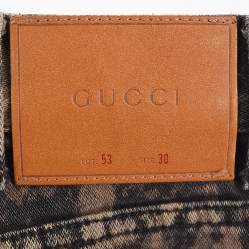 GUCCI (グッチ) 17SS ブリーチ加工 デニムパンツ 408637 XD548