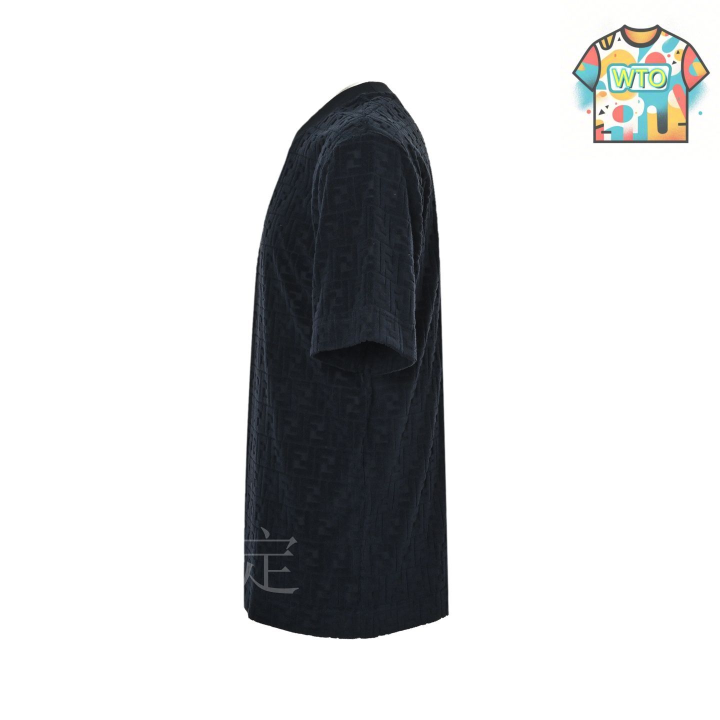 FENDI 25SS フローラル柄 ジャカード スリムフィット Tシャツ 今日特価】Fendi / フェンディ 25ss ダブル F タオルジャカード