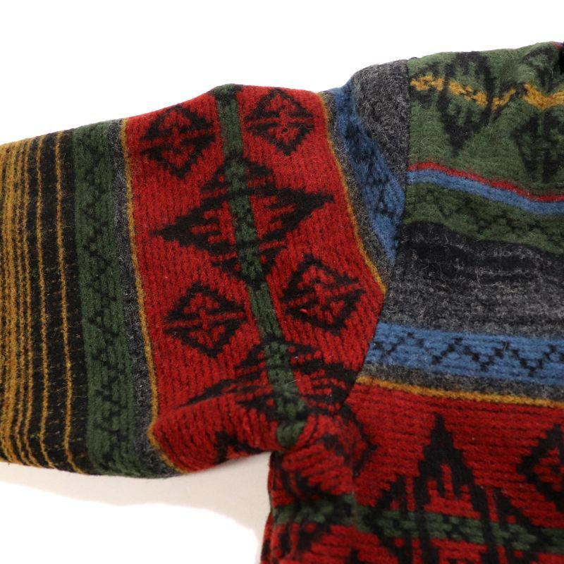 80's Woolrich ネイティブ柄ウールジャケット 80s USA製 vintage WOOLRICH ネイティブ柄 ボーダー ショール