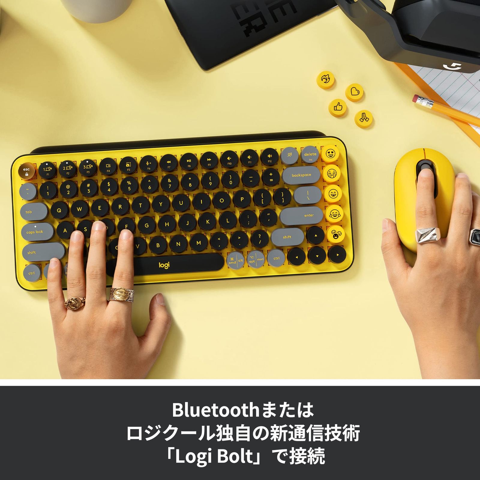 Logicool(ロジクール) POP KEYS K730YL メカニカル ワイヤレス Logicool(ロジクール) POP KEYS K730YL メカニカル ワイヤレス