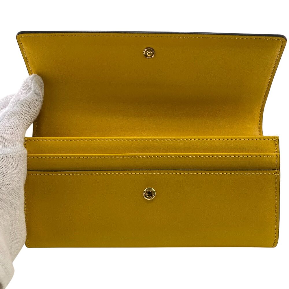 フェンディ FENDI 長財布 FFロゴエンボス コンチネンタル 8M0251 イエロー