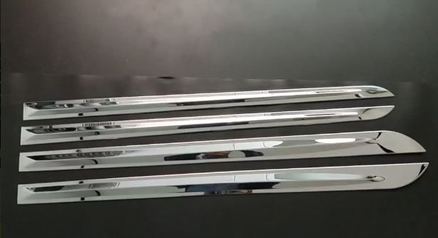 トヨタ アルファード ヴェルファイア 30系 15-20年対応 サイドスカート サイドガーニッシュ ステンレス製 シルバー 外装ドレスアップパーツ FFCRYSTALESIA_COM