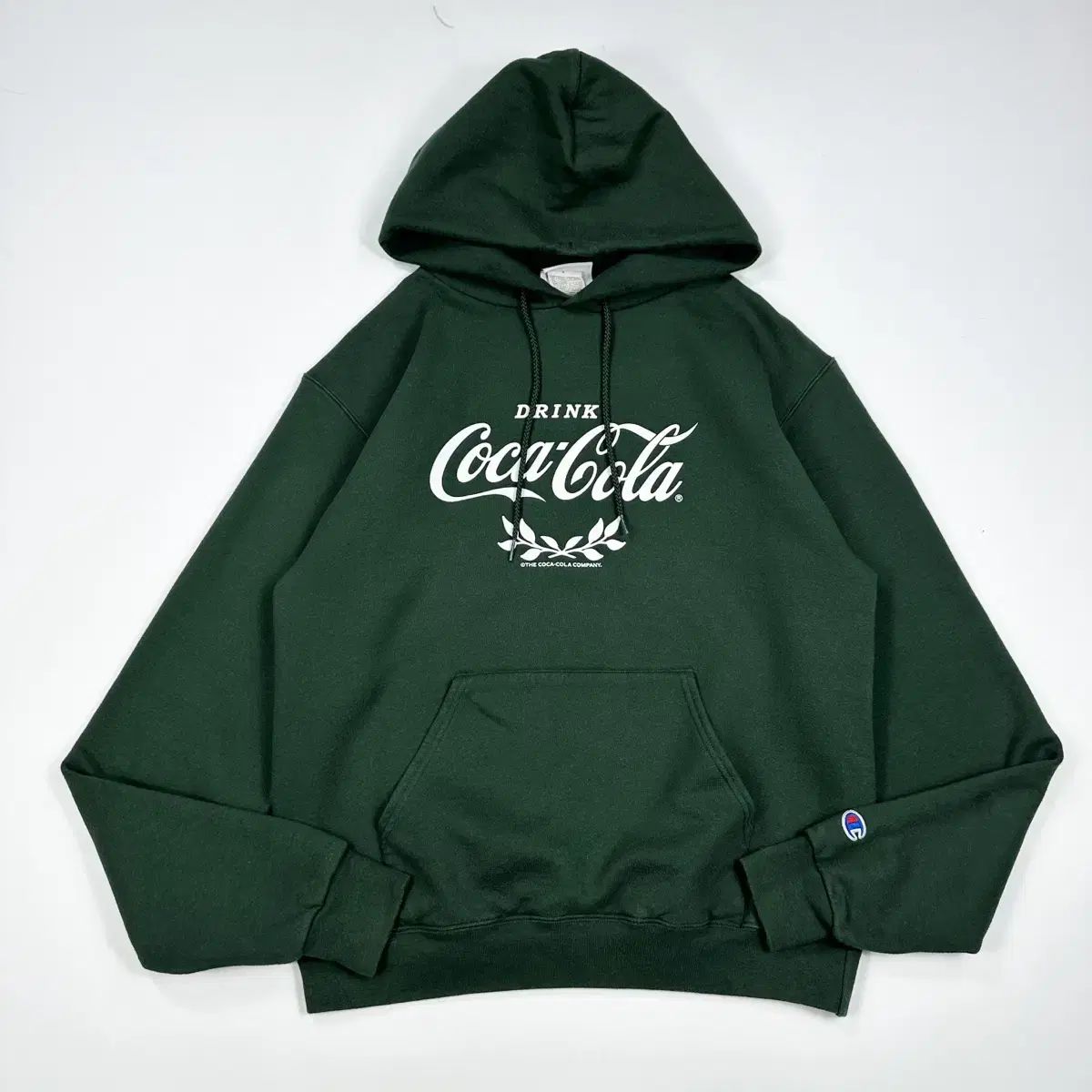 （ M ） Champion(チャンピオン) アセンテック オールド ルーズフィット コカコーラ プリント フード付きTシャツ