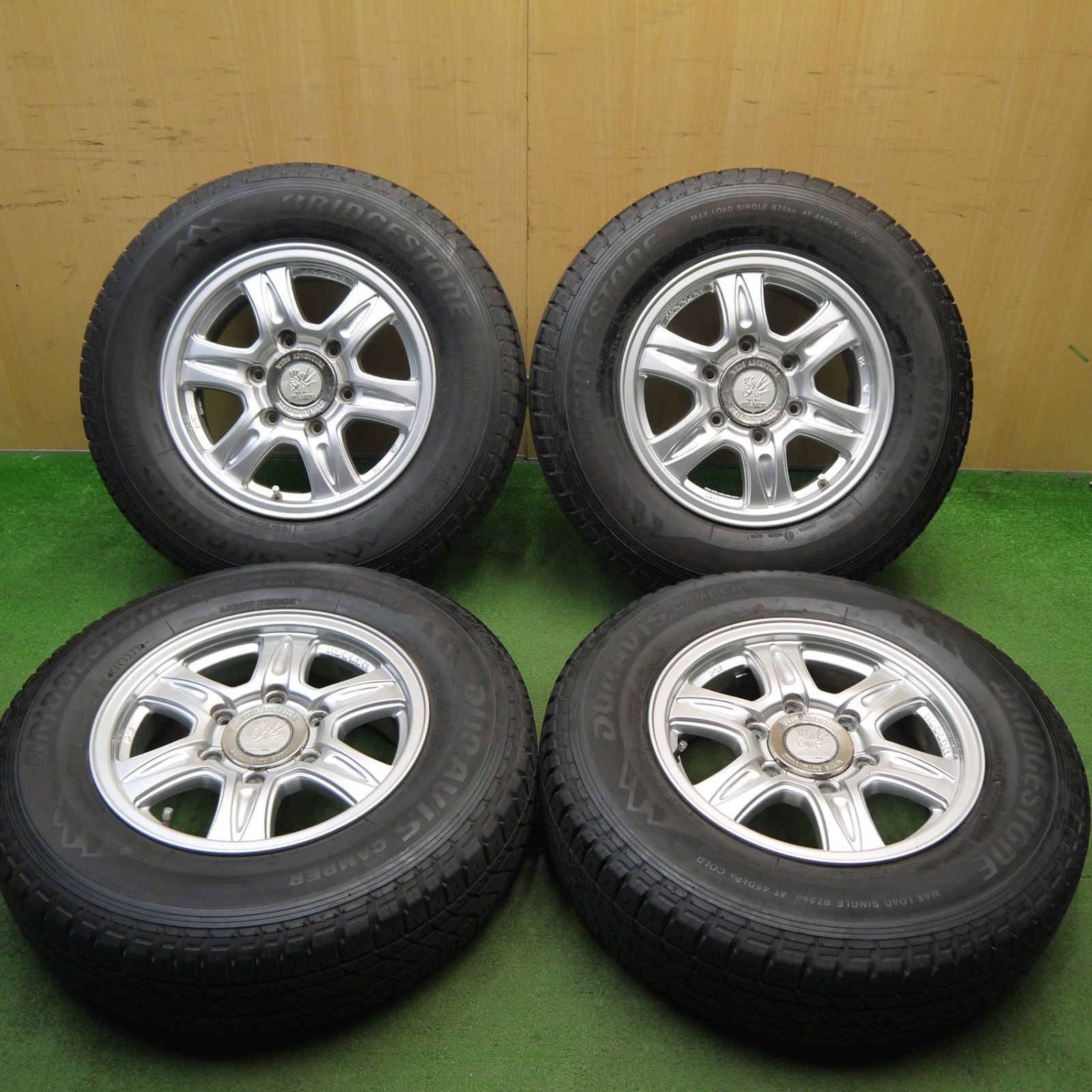 4本価格 23年 KEELER 195|80R15 107|105L スタッドレス ブリヂストン デュラビス CANPER キーラー 15インチ PCD139.7|6H 5050913Hノ