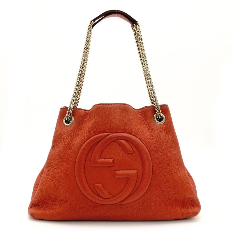 グッチ GUCCI ソーホー チェーンショルダーバッグ オレンジ