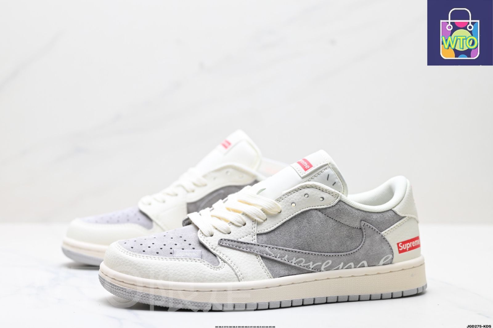 全新未使用ナイキ 逆スウッシュ Travis Scott x エアジョーダン1