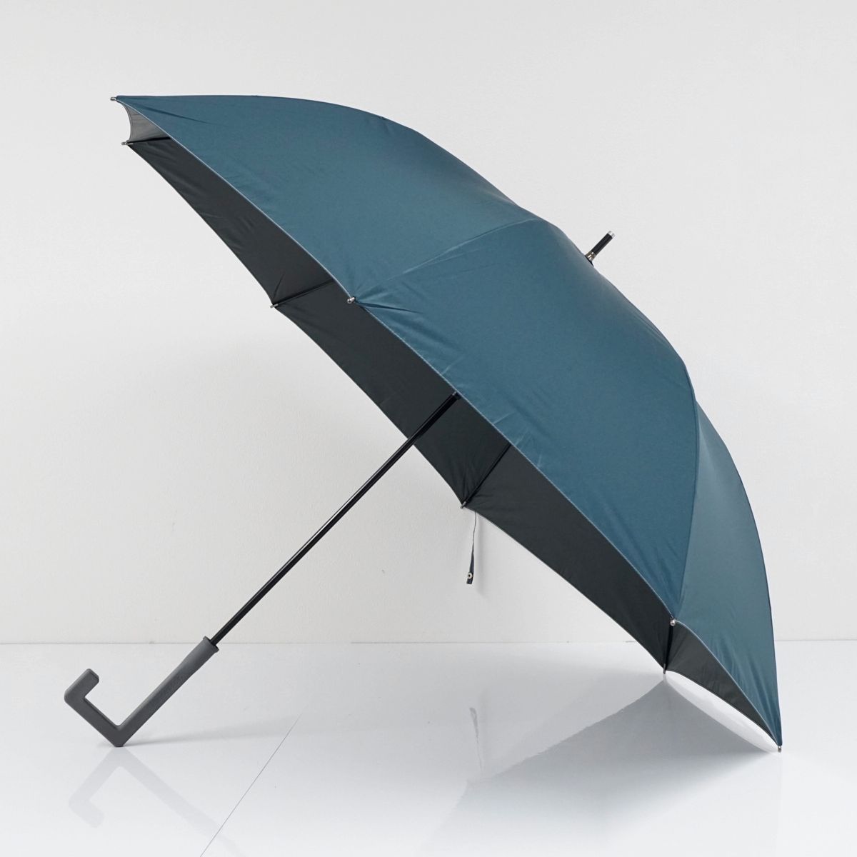 2年保証』 イノベーター 晴雨兼用傘 USED美品 北欧デザイン ネイビー 遮光 男女兼用