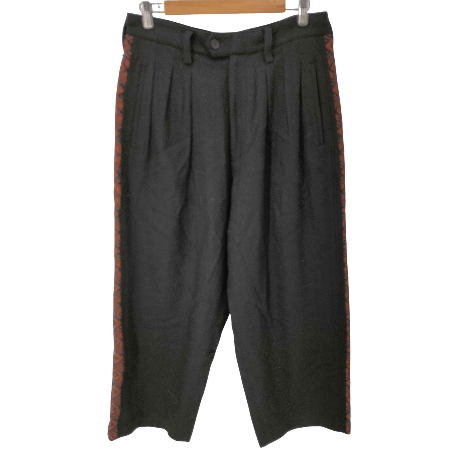サイトバイヨウジヤマモト syte by Yohji Yamamoto 22AW FLANNEL + ECUADORIAN WOVEN BRAID SIDE-SWITCHING PANTS メンズ JPN：2 
