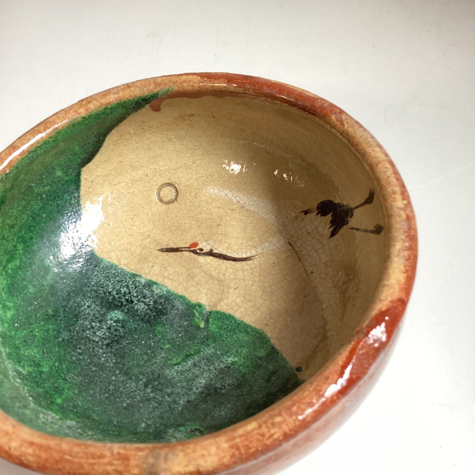 吉向松月　赤鉢(捻じ梅菓子器)　裏千家十六代 坐忘斎 書付 共箱　吉向十三軒松月 吉向松月 片口 菓子鉢 骨董 陶芸品 ☆共箱あり☆ …e.s - メルカリ