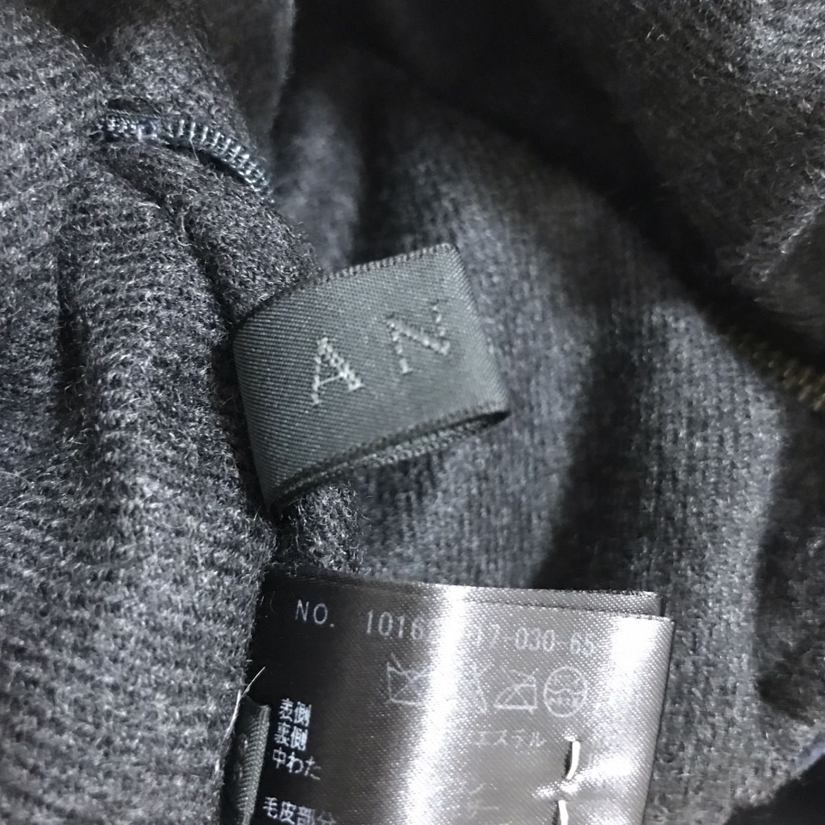 ANAYI アナイ ダウンベスト サイズ38 M レディース - ダークネイビー×ダークグレー フォックス リバーシブル ジップアップ 冬 SIROKUMA-CORPORATION_COM