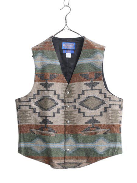 PENDLETON ペンドルトン ウールベスト チーフ M チマヨ ネイティブ お PENDLETON ペンドルトン ウールベスト チーフ M チマヨ ネイティブ お
