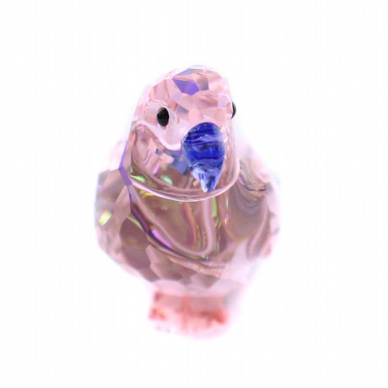 スワロフスキー SWAROVSKI Jungle Beats ピンクのインコ Cha Cha 置物