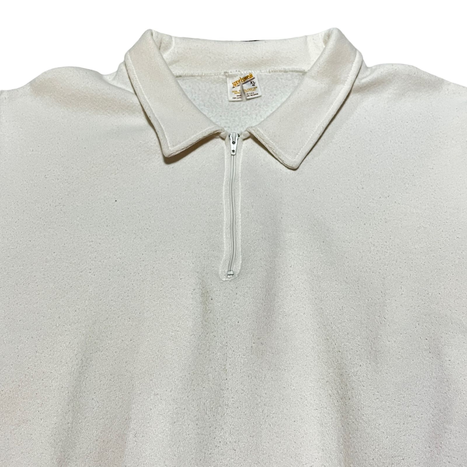 sports wear】70s USA Half Zip Sweat XL 